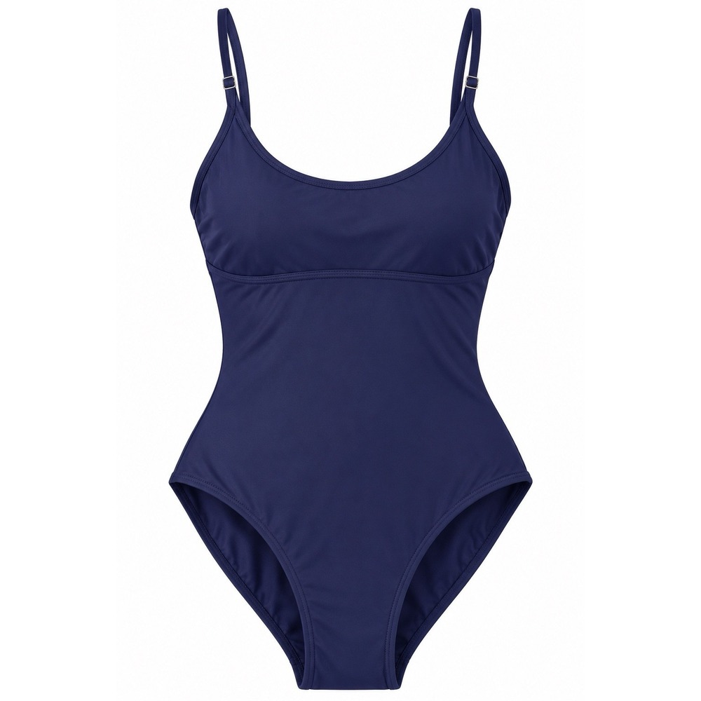 Andie The Amalfi One Piece Swimsuit M Navy Blue Scoop Neck NWOT $112